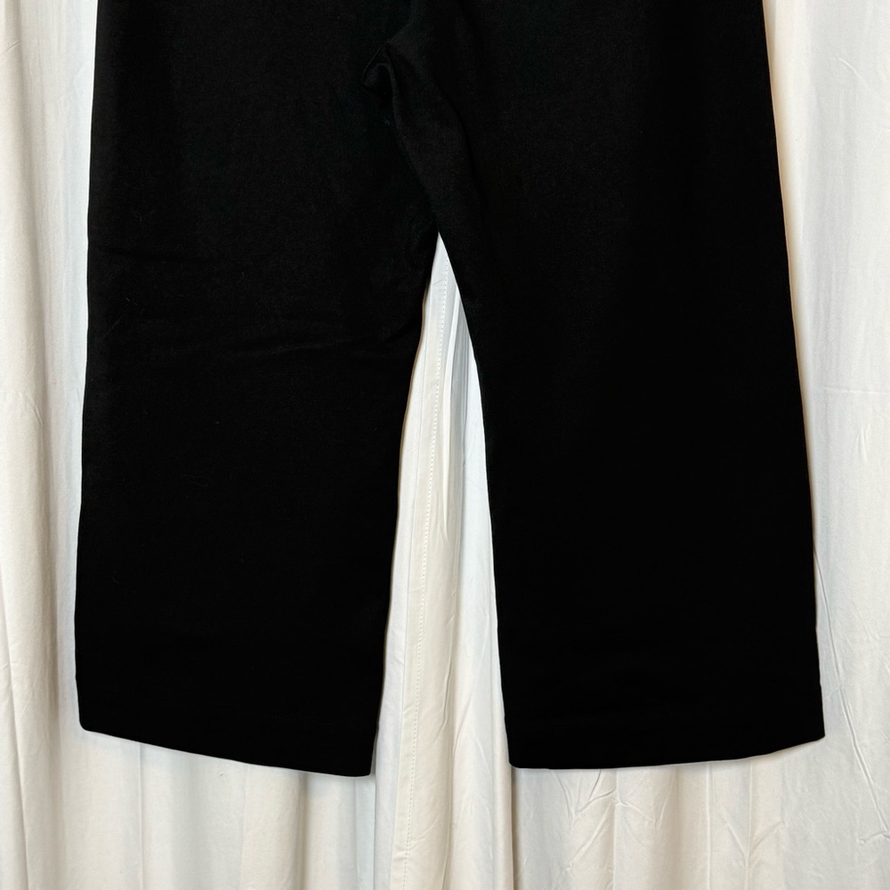 Maeve Colette Black Ponte Wide Leg Cropped Pants High Rise Women’s 33 - Picture 10 of 11
